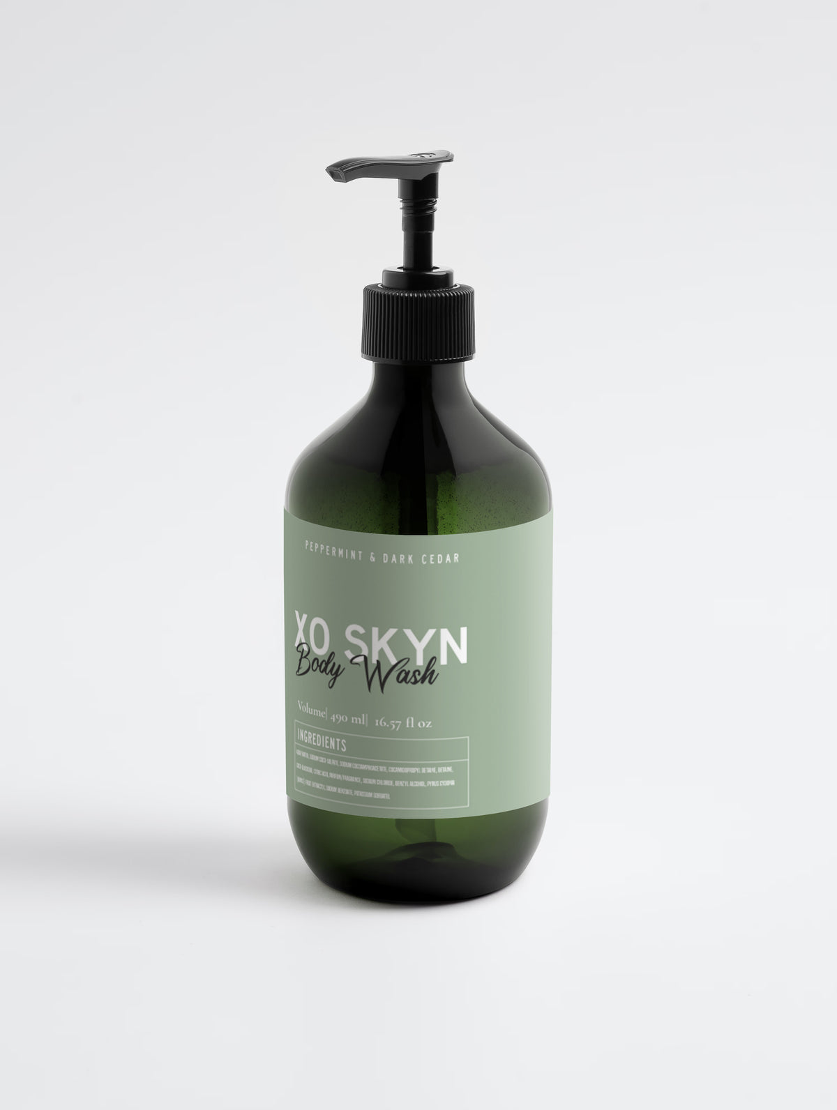 Hand & Body Wash, Peppermint & Dark Cedar